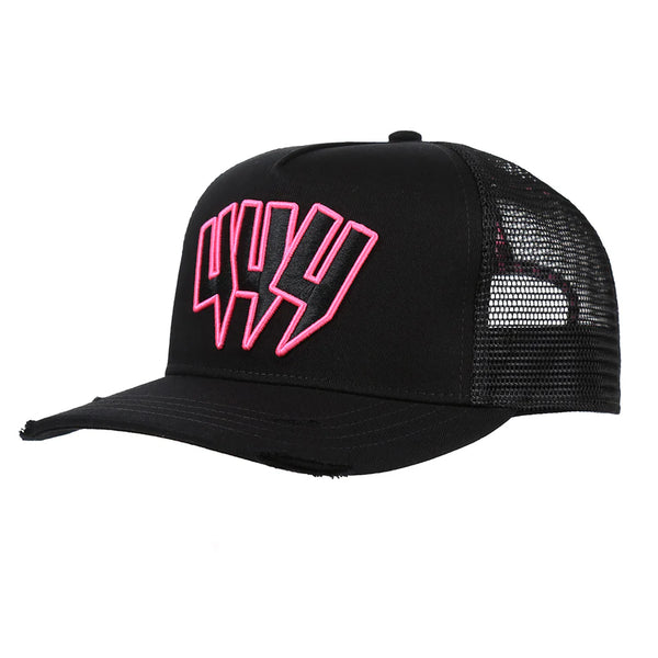 YYY CAP NEON PINK OUTLINE