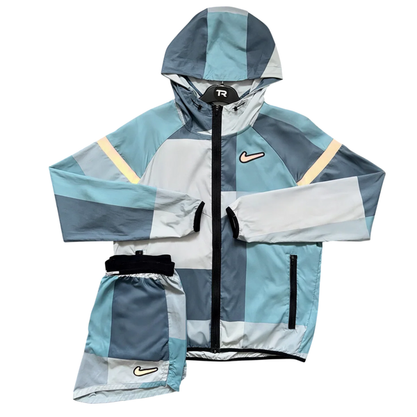 Nike Blue Patchwork Set