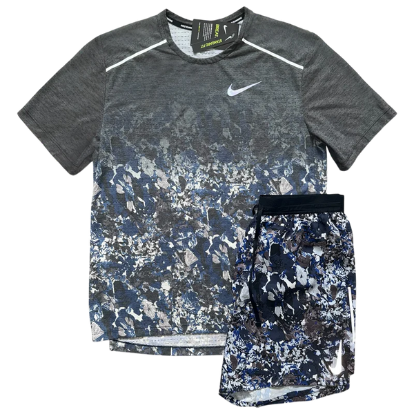 (New) Nike Blue Floral Set