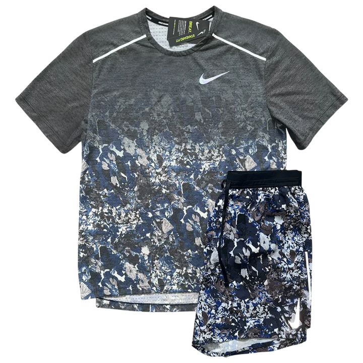 (New) Nike Blue Floral Set